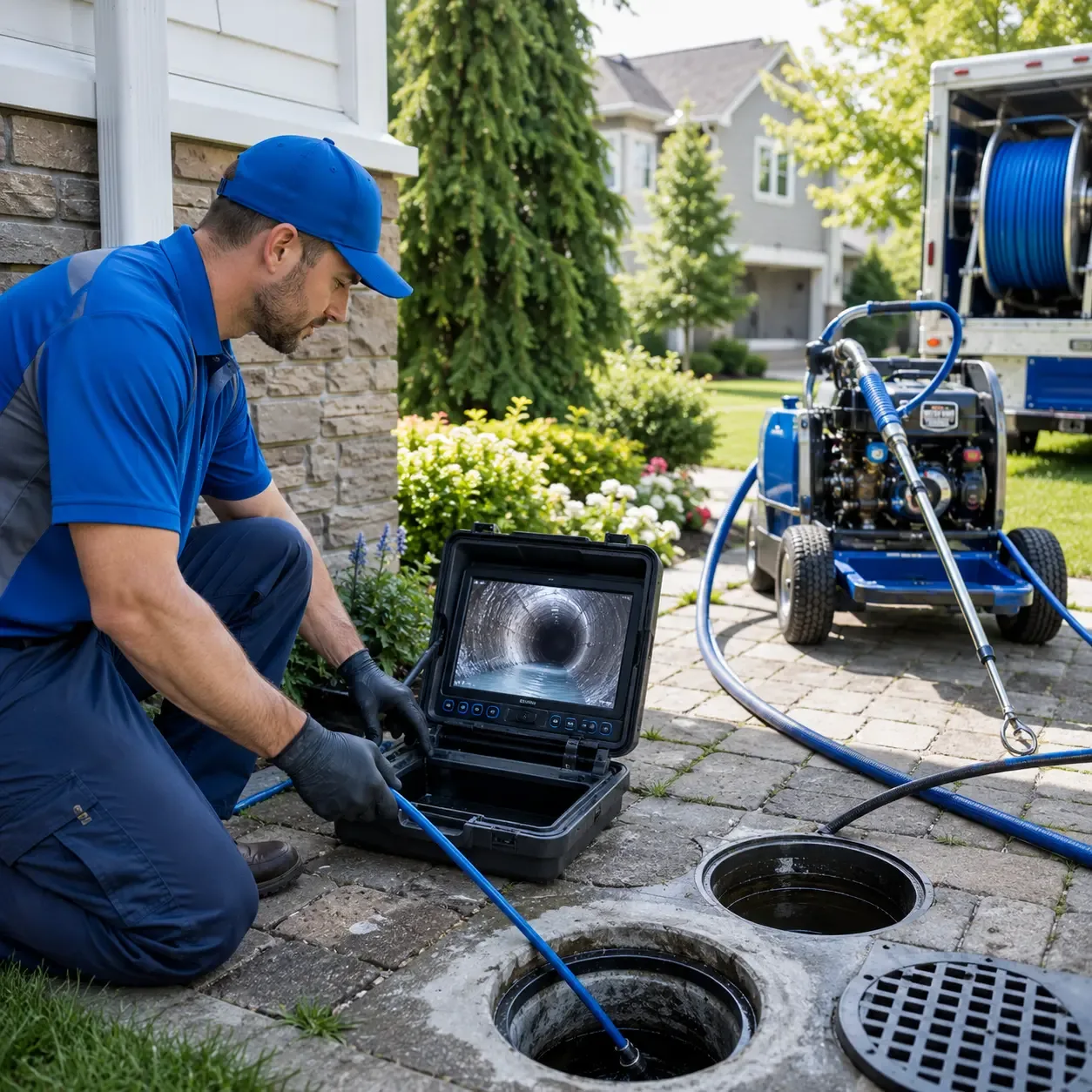 Outdoor drain cleaning professionals serving Cool, CA