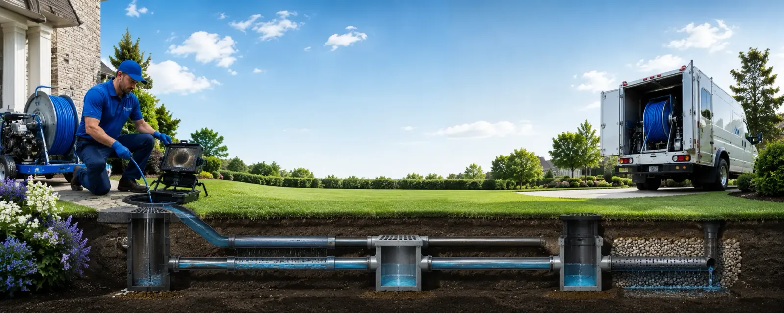 Outdoor drain cleaning information for Cool, CA