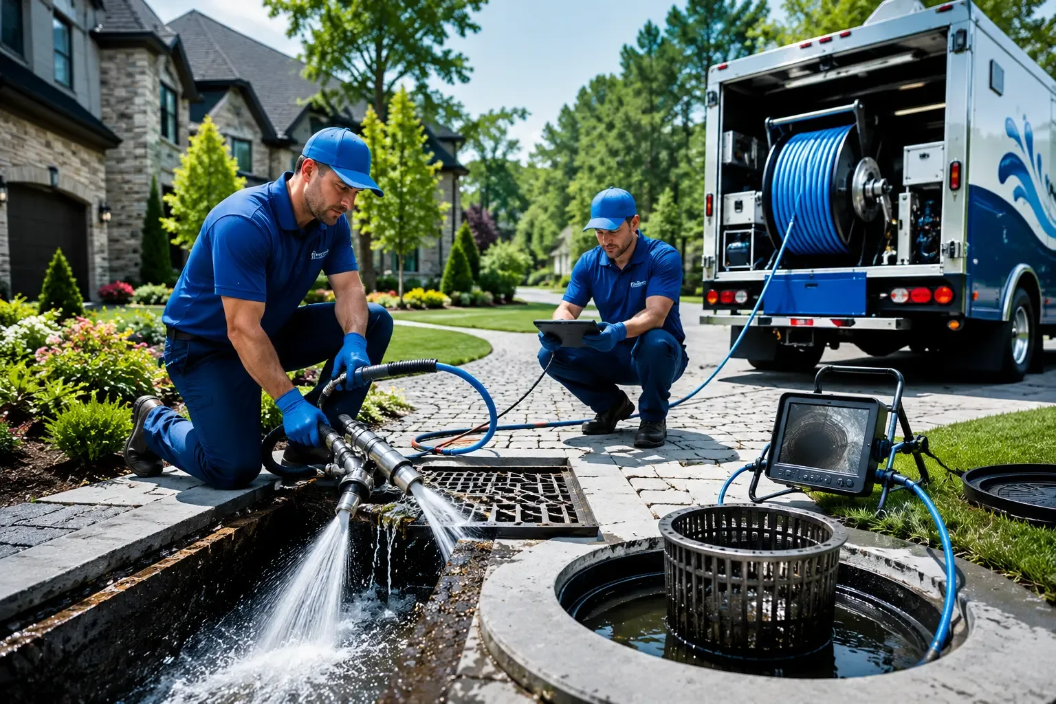 Local outdoor drain cleaning professionals in Cool, CA