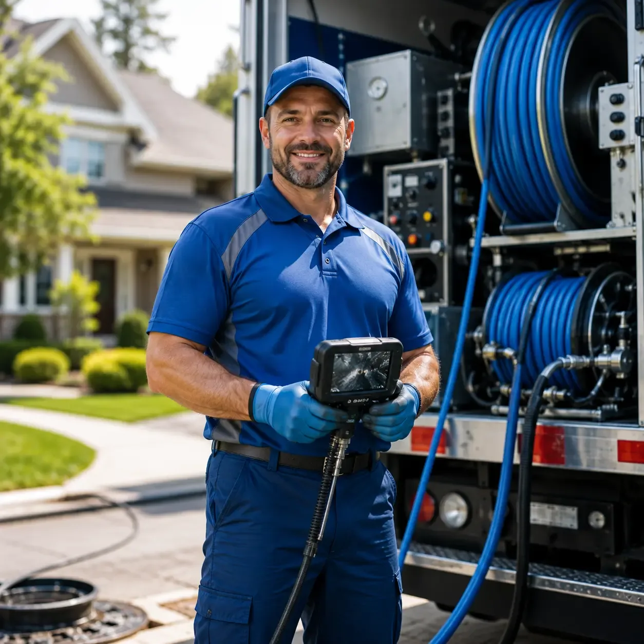 Local outdoor drain cleaning specialists in Cool, CA